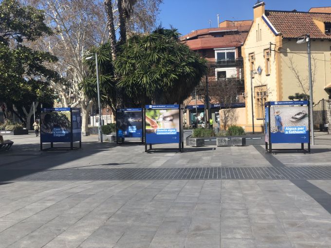 Exposició operació aigua d'Aigües de Barcelona Imatge Exposició operació aigua d'Aigües de Barcelona