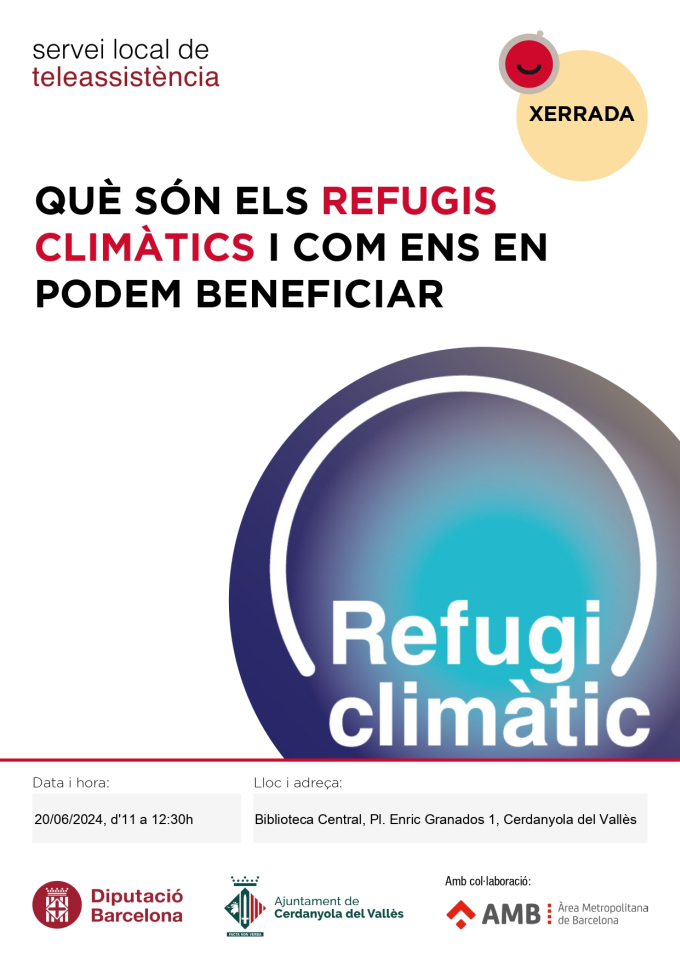 Imatge Refugis Climàtics - Xerrada del Servei Local de Teleassistència 