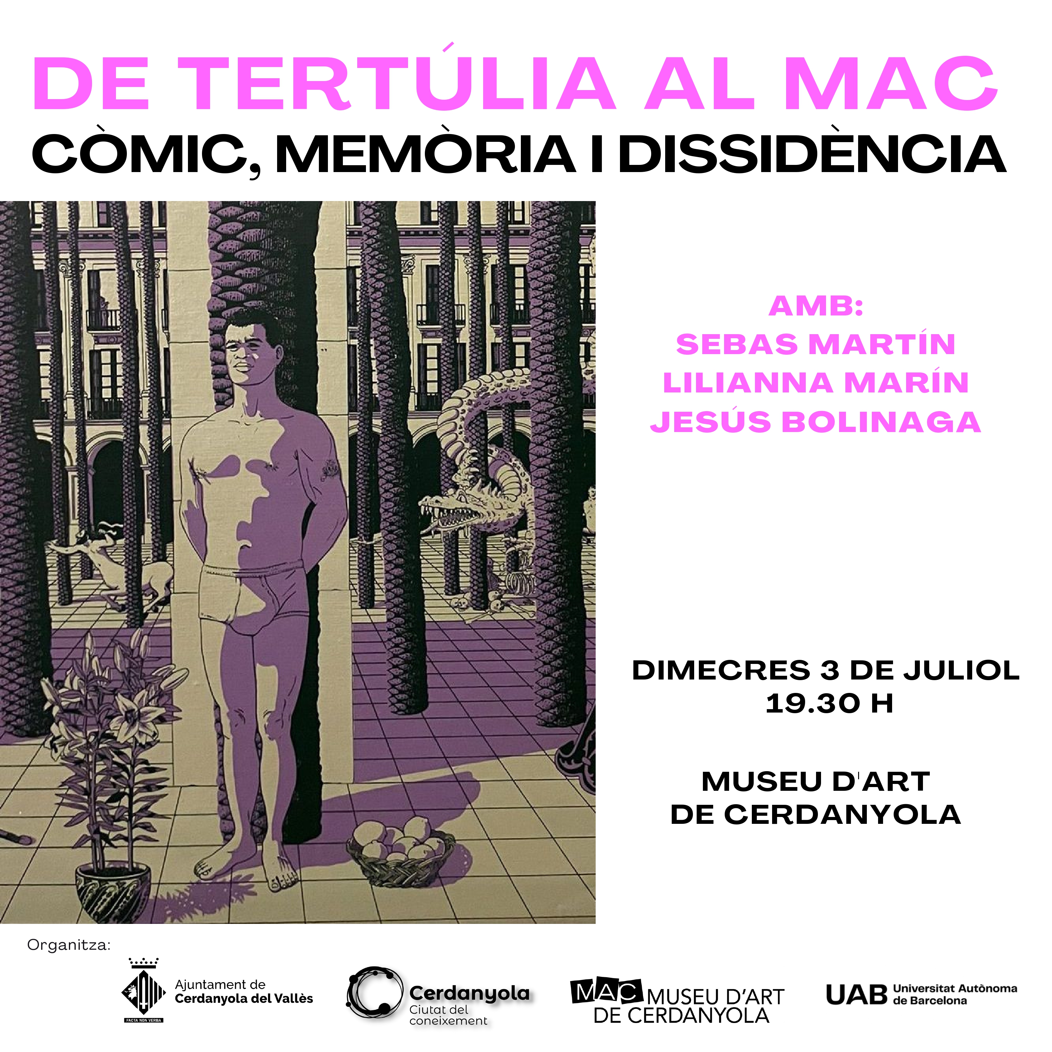 Imatge De tertúlia al MAC - Còmic, memòria i dissidència 