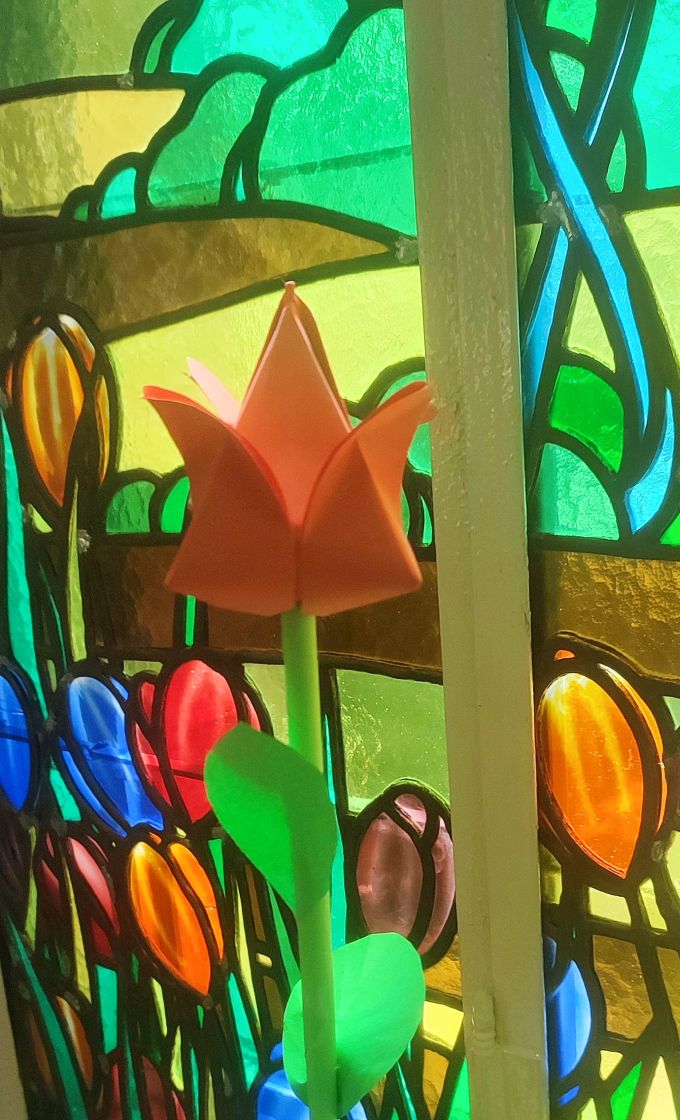 imatge d'una tulipa d'origami