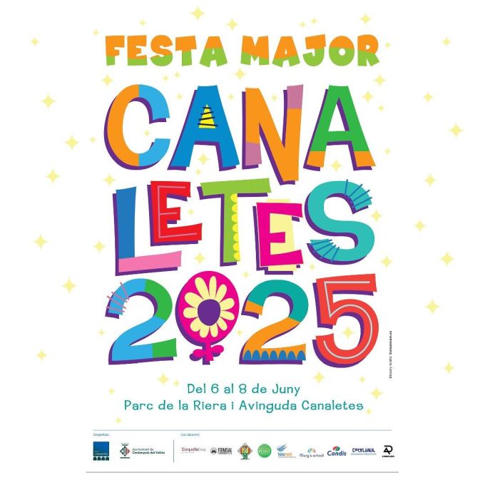 Cartell Festa Major barri Canaletes 2025