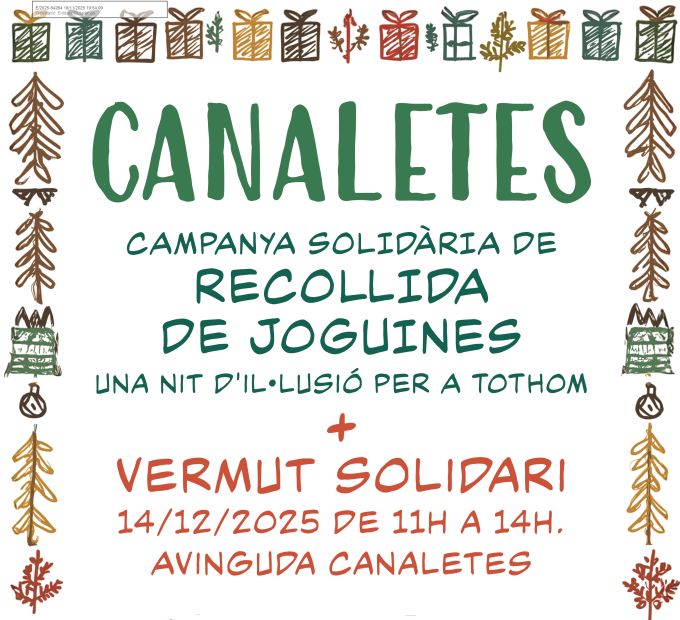 cartell Una Nit d'Il·lusió per a Tothom i Vermut Solidari a Canaletes