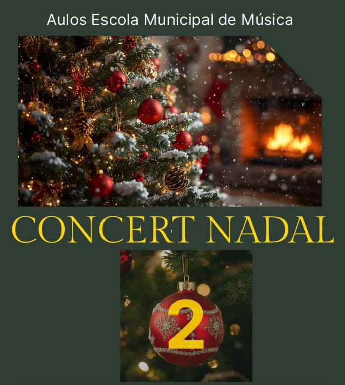 Cartell Concert de Nadal de l'EMM AULOS
