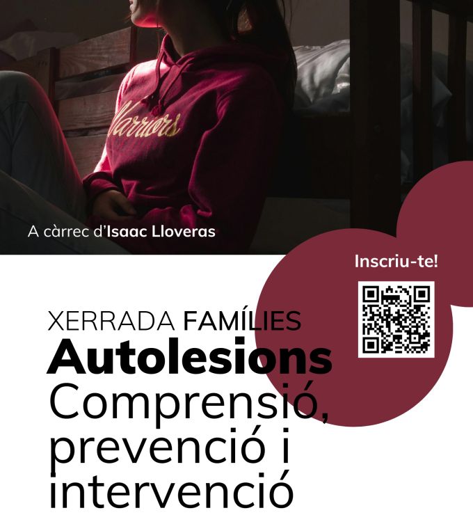 imatge cartell Xerrada famílies Autolesions