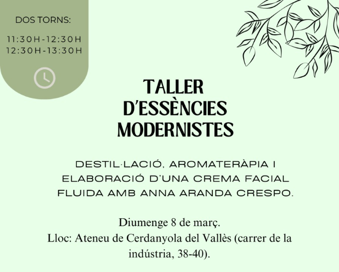 imatge Cartell Tallers essències