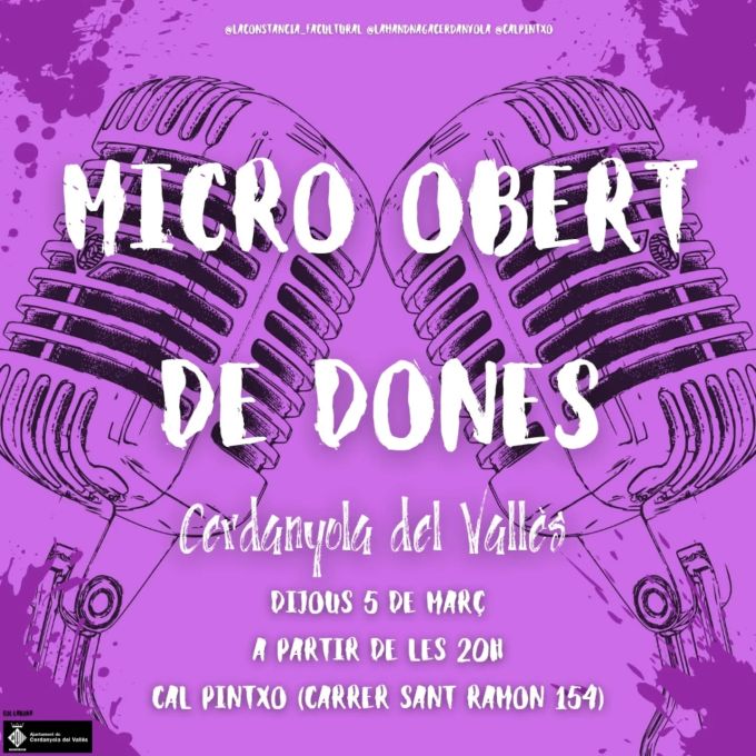 Imatge Micro Obert de Poesia especial Dia de les Dones  