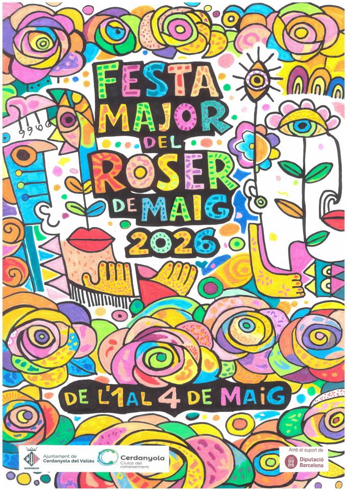 Cartell Festa Major infantil Roser de Maig 2026