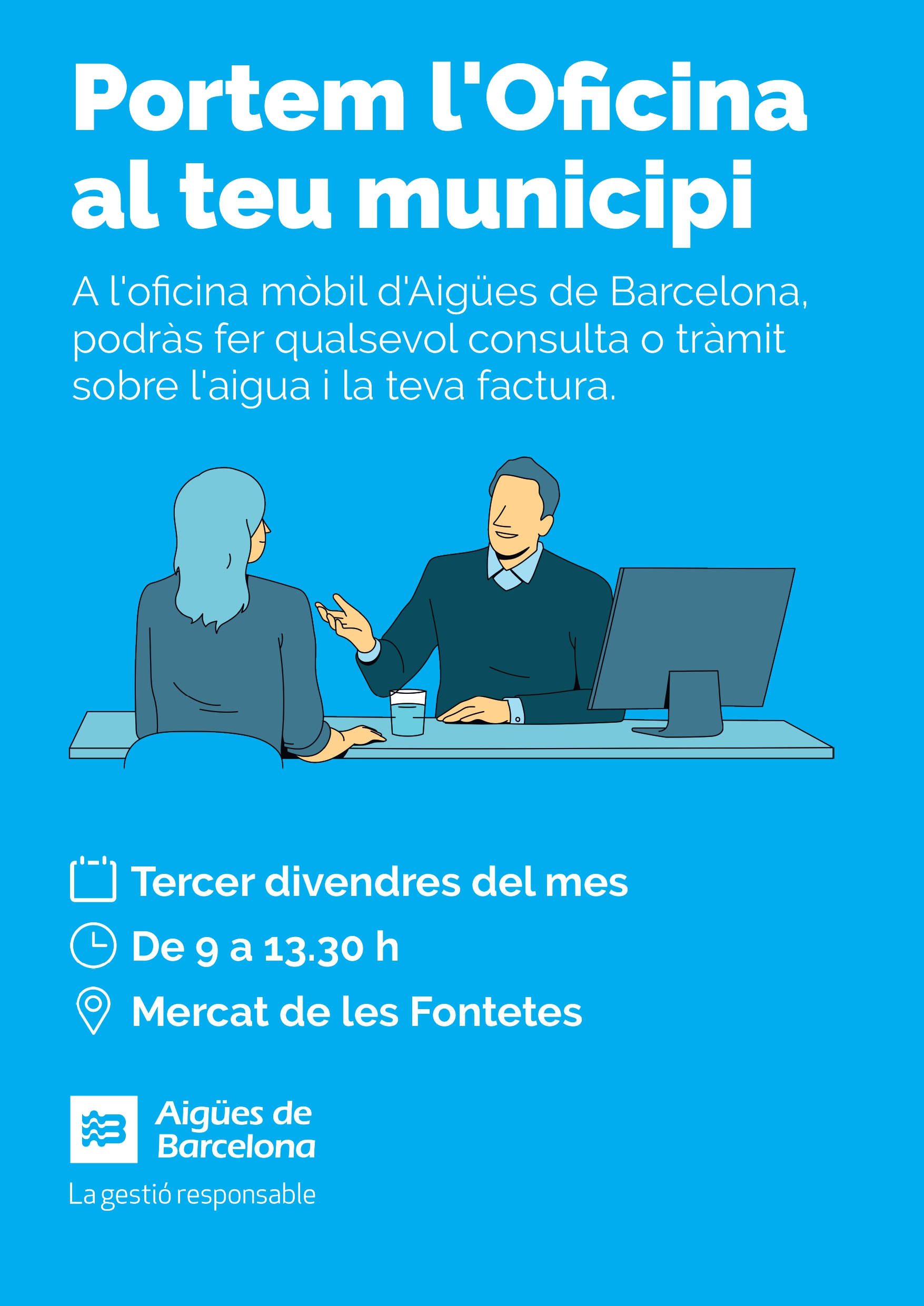 Imatge Oficina mòbil d'Aigües de Barcelona 