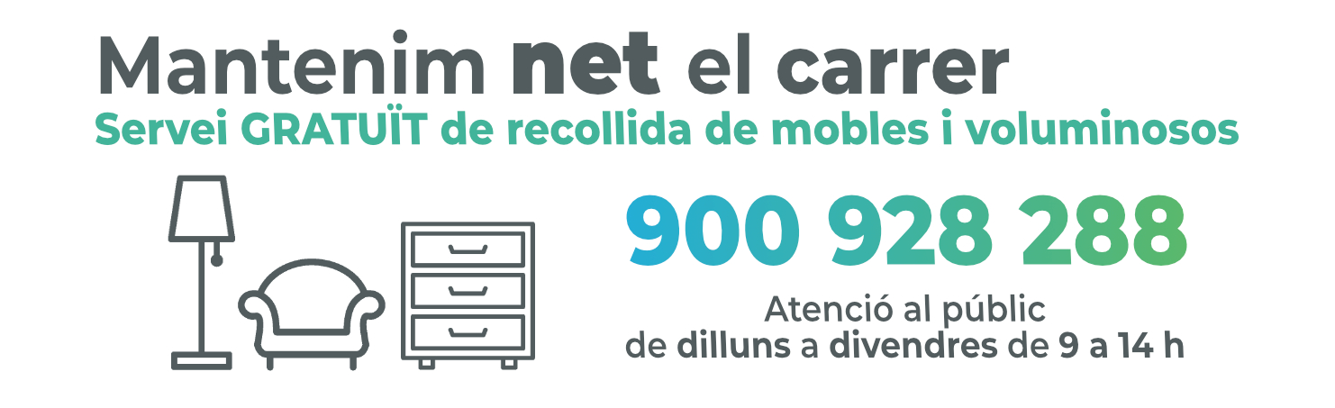 Banner Servei Gratuït de Recollida de Mobles i Voluminosos