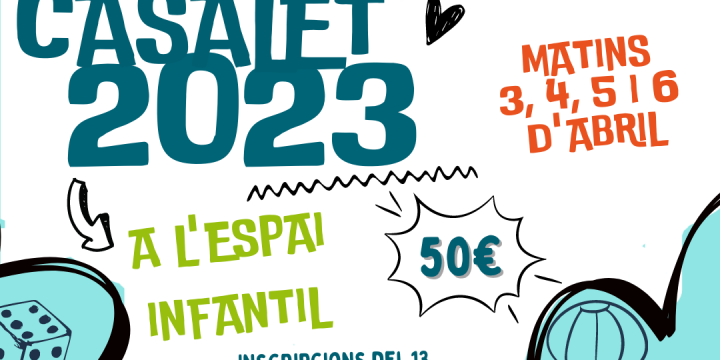  L’Espai Infantil ofereix el Casalet de Primavera