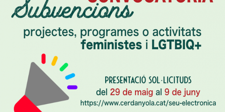 Imatge convocatòria activitats feministes i LGTBIQ+ 2023