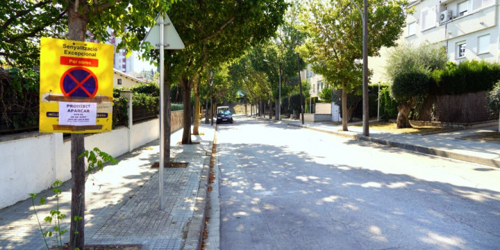 Tram afectat per les obres del Carrer Torras i Bages