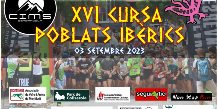 Cartell XVI Cursa Poblats Ibèrics 2023