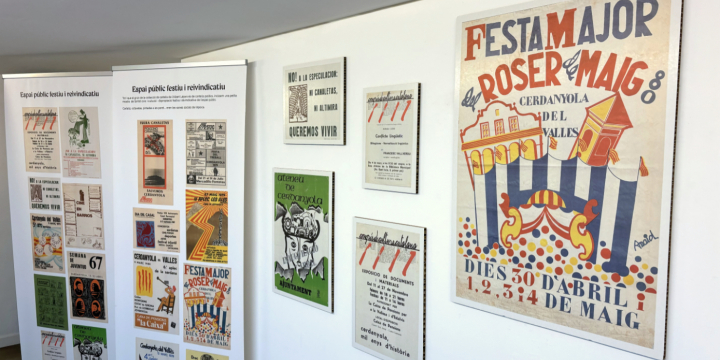 Alguns cartells que es poden veure a l'exposició 'Albert Lázaro. Cartells Viscuts'