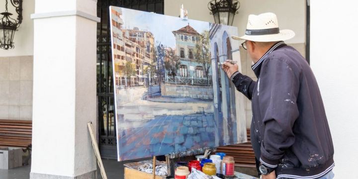 Foto arxiu concurs de pintura ràpida Roser de Maig 2024