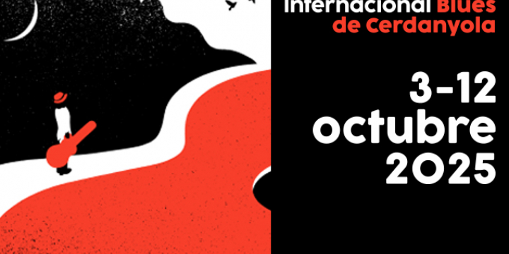 Part del cartell del Festival Internacional Blues de Cerdanyola 2025, obra de Furia