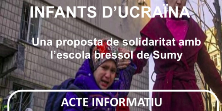 Part cartell xerrada 'La guerra i els infants d'Ucraïna'