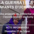 Part cartell xerrada 'La guerra i els infants d'Ucraïna'