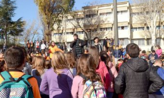 Carles Escolà i Elvi Vila van estar presents en la Cursa Solidària del Forat del Vent