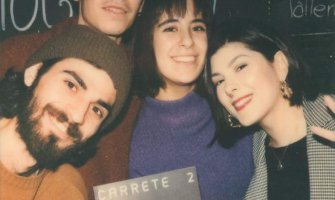 El grup impulsor de Carrete. Retrat en Polaroid per Joaquin de Prada.
