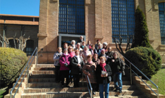 Fotografia de grup de la visita al Museu de les Aigües