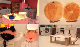 Quatre dels treballs que es poden veure a l'exposició