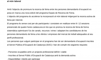 La nota de premsa publicada per l'ocasió