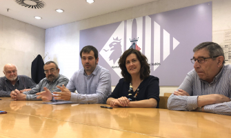 Moment de la roda de premsa de presentació del Premi Solidari