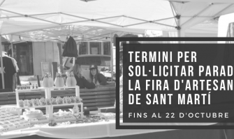 Cartell sol·licitud parada a la fira d'artesania de Sant Martí