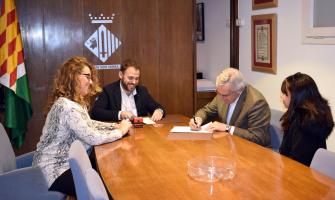 Moment de la firma del conveni