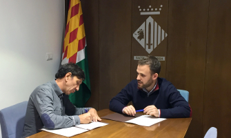 Moment de la firma del conveni