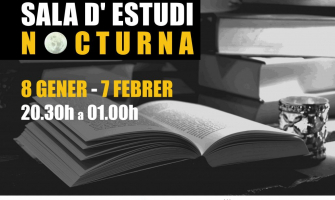 Imatge promocional de la Sala d'Estudi Nocturn