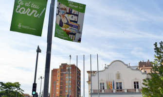 Les banderoles ja es poden veure al principals carrers de la ciutat