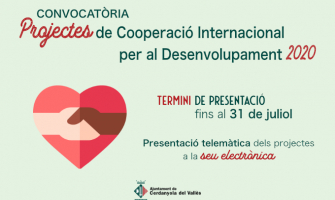 Imatge convocatòria presentació Projectes de Cooperació Internacional per al Desenvolupament