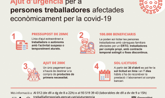 Imatge de la Generalitat sobre els Ajuts