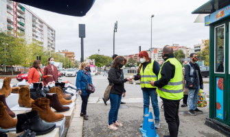 Als accessos també controlen l'aforament en temps real