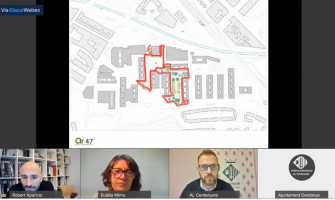 Captura de pantalla de la sessió informativa sobre la II fase de l'avantprojecte de reurbanització de Fontetes