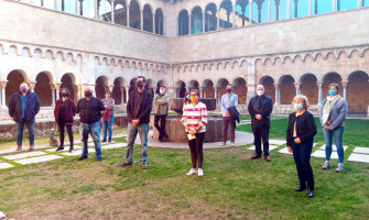 Moment de la presentació Tots som Monestir
