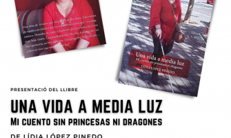 Imatge de la presentació del llibre Una vida a media luz. Mi cuento sin prinesas ni dragones