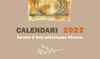 Portada del Calendari solidari de l'Escola d'Arts Plàstiques de l'Ateneu 2022