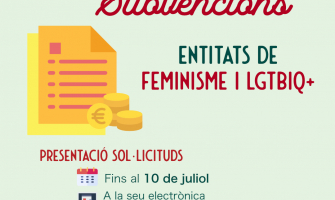 Aprovada la convocatòria de subvencions adreçades a entitats que realitzin projectes, programes o activitats feministes i LGTBIQ+