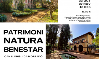 Cartell visites als jardins de Ca n’Ortadó i de Can Llopis 