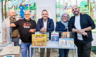 D'esquerra a dreta: Txema Romero, Óscar Pons, Carlos Cordón, Marutxi Beaumont i Quim Módenes