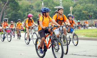 Moment de la Bicicletada celebrada el dimarts 11 d'octubre de 2022