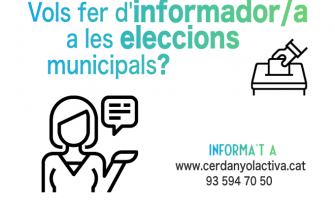 Imatge oferta feina informadors/es eleccions 28M