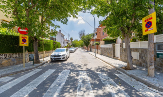 Un dels trams del carrer Sol afectats per les obres