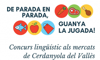 Imatge cartell Concurs Català als Mercats 2023