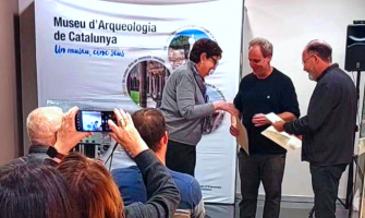 Moment del lliurament del premi